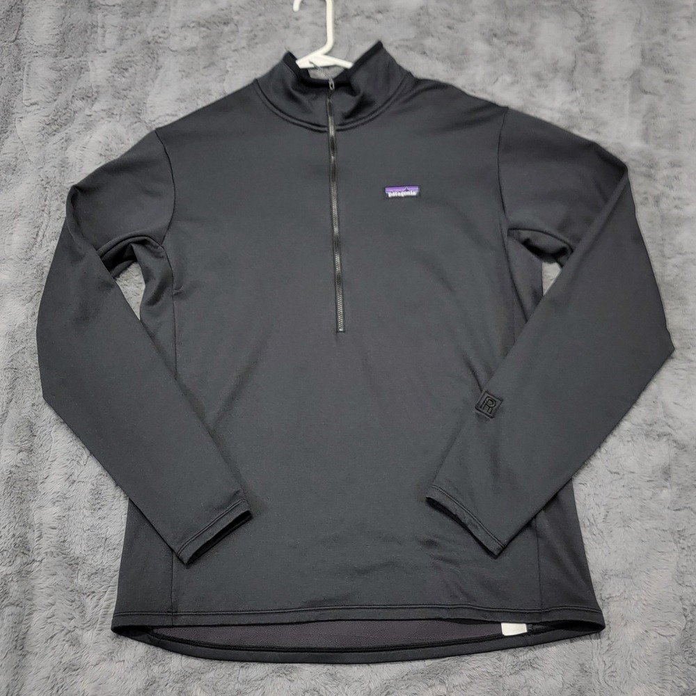 Patagonia R1 Regulator Daily Zip‎ Neck Pullover Mens XL (Fits L) Black Fleece